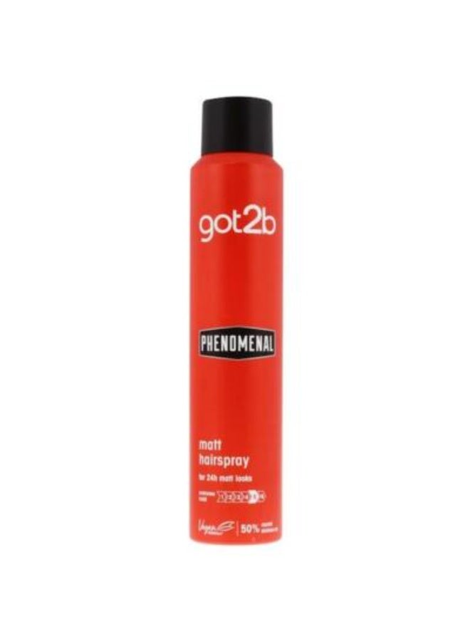 Phenomenal Matt Hairspray For 24h Matt Looks 200ml